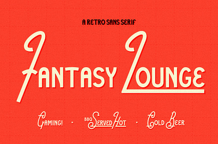 Fantasy Lounge Retro Sans Serif, a Sans Serif Font by Known & Heard