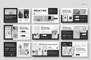 Black & White Powerpoint Template, a Presentation Template by fluffstudio (Thumbnail 3 of 4)