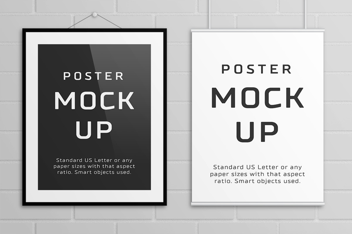 Poster Mock Up – US Letter, a Print Template by Petr Stránský (Photo 4 of 8)