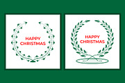 Happy Christmas Wreath Design, a Decorative Illustration by Lakhan1998 (Thumbnail 4 of 6)