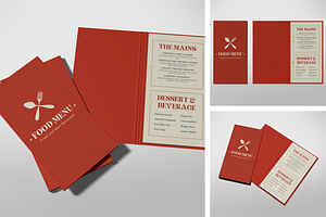 Menu Book Mockup