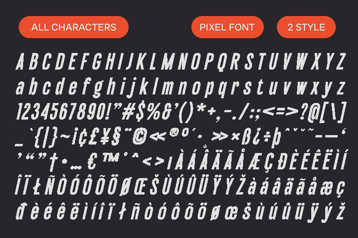 Galber Pixel, a Sans Serif Font by Craft Supply Co. (Photo 8 of 8)