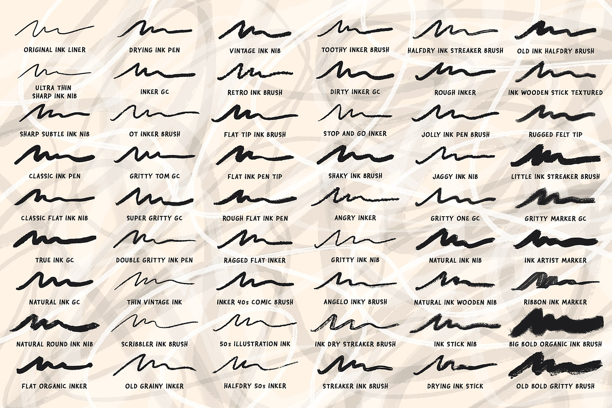 Inkers for Adobe Photoshop, a Brush Add-On by Guerillacraft (Photo 5 of 6)