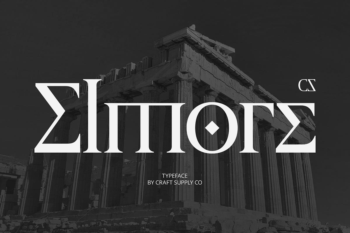 CS Elmore – Ancient Greek Font, a Serif Font by Craft Supply Co. (Photo 1 of 8)