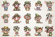 Leprechaun Animal Character Clipart, an Animal Illustration by RobertsArt (Thumbnail 4 of 5)
