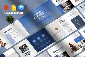 Annual Report Template, a Presentation Template by Pradaxa