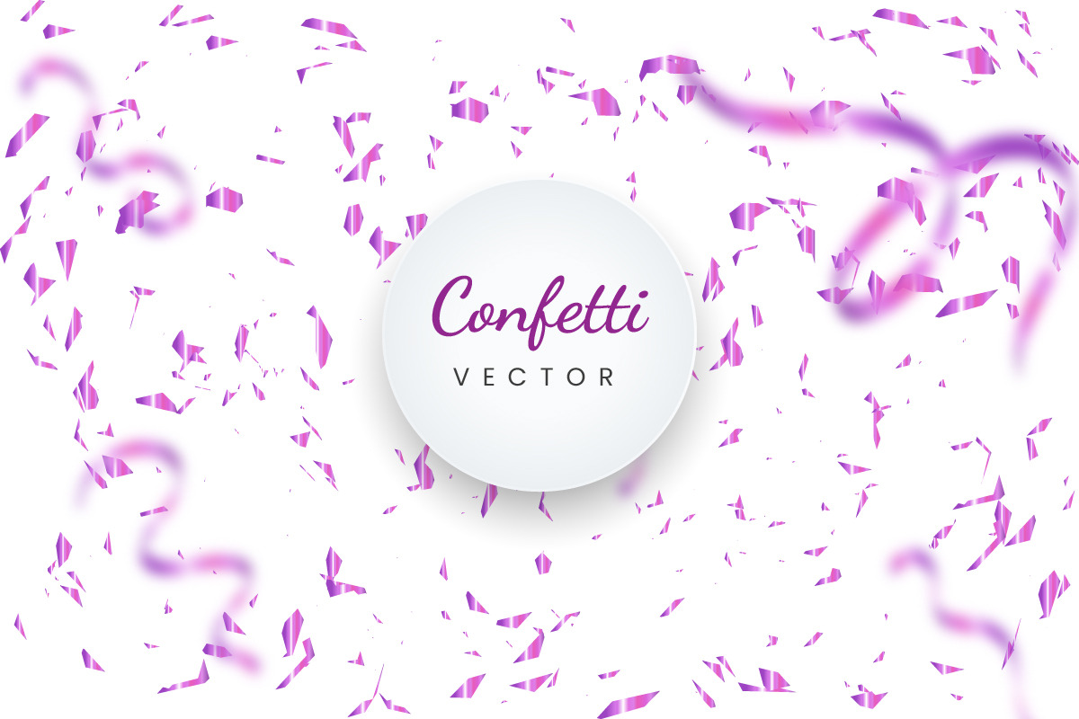 5 Dark Pink Gradient Confetti, an Object Graphic by DESIGNSKIT (Photo 4 of 4)