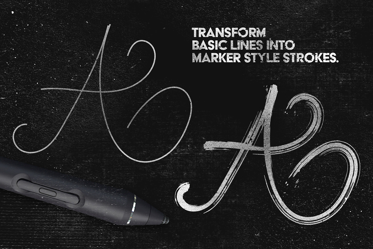 Marker Illustrator Brushes, a Brush Add-On by Leonard Posavec (Photo 5 of 6)