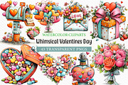 Whimsical Valentines Day Clipart, an Illustration by Craft Nest (Thumbnail 1 of 9)