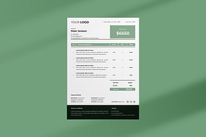 Creative Invoice Template, a Stationery Template by Jiwstudio