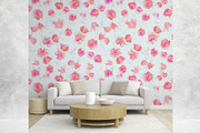 Hand Painted Pink Floral Pattern, a Pattern Graphic by MartinShop (Thumbnail 7 of 10)
