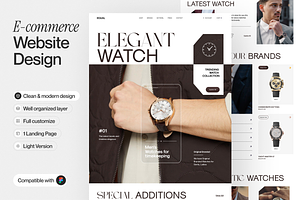 E-commerce Landing Page, a Websites & App Template by sajon.co