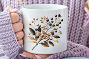Watercolor Beige & Black Autumn Clip, an Illustration by Rose Art (Thumbnail 5 of 7)