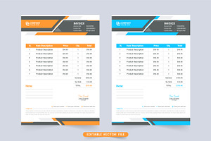 Payment Receipt And Bill Template