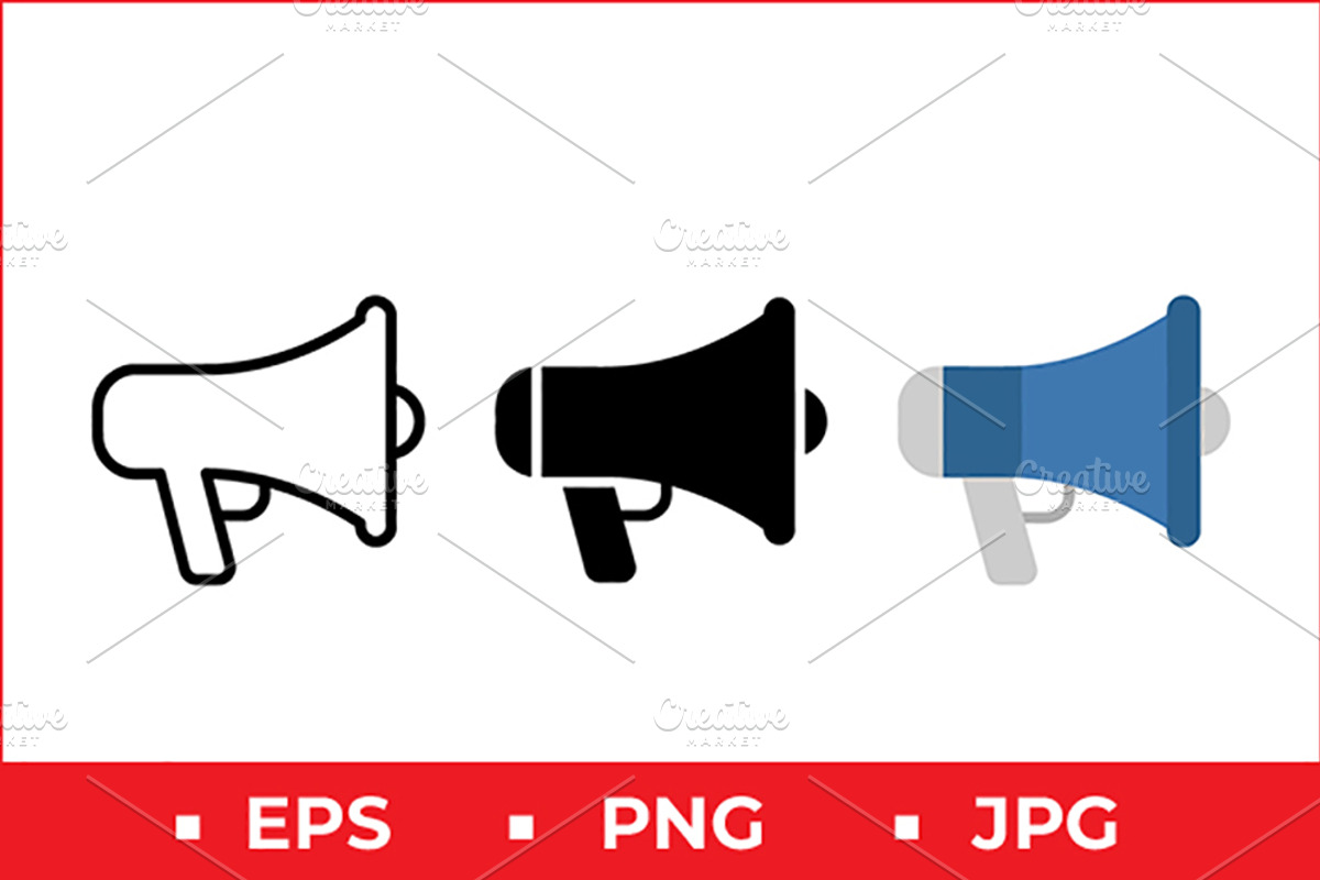 Megaphone Vector Icons, a Solid Icon by Artonix (Photo 1 of 2)