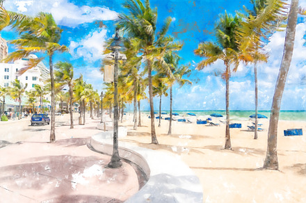 Fort Lauderdale, an Object Illustration by Maria Kray