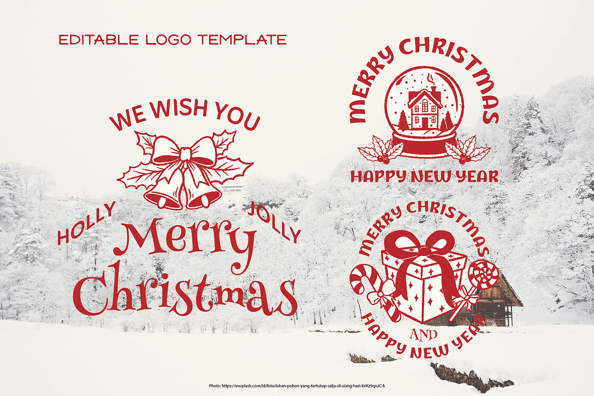 Christmas Hand Drawn Vector Set, an Object Illustration by Blazing Sun Creative (Photo 8 of 12)