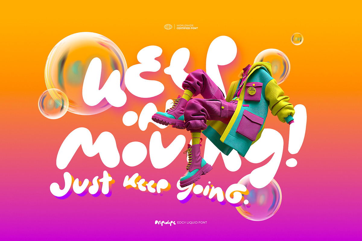 Dripydope - Edgy Liquid Font, a Symbol Font by ikiiko (Photo 2 of 7)