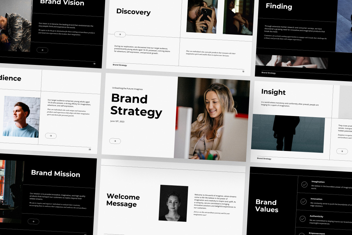 Brand Strategy Google Slides, a Presentation Template by Design18th (Photo 9 of 9)