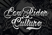 Loyalty Chicano a Script Tattoo Font, a Script Font by Blankids Studio (Thumbnail 3 of 7)