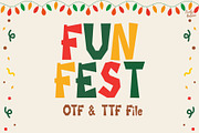 FunFest | Playful Cartoon Font, a Sans Serif Font by LivelyAutumn11.11 (Thumbnail 1 of 5)