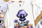Whimsical Purple Halloween Clipart, a Seasonal Illustration by OK Design (Thumbnail 5 of 6)