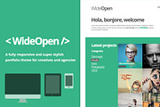 WideOpen: responsive WordPress theme, a WordPress Template by CRS Design (Thumbnail 1 of 2)