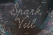 Spark Veil Decorative Glitter Font, a Script Font by AnMark (Thumbnail 1 of 13)
