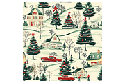 Vintage Holiday 2 Digital Paper, a Pattern Graphic by Chromolume Studio (Thumbnail 6 of 28)