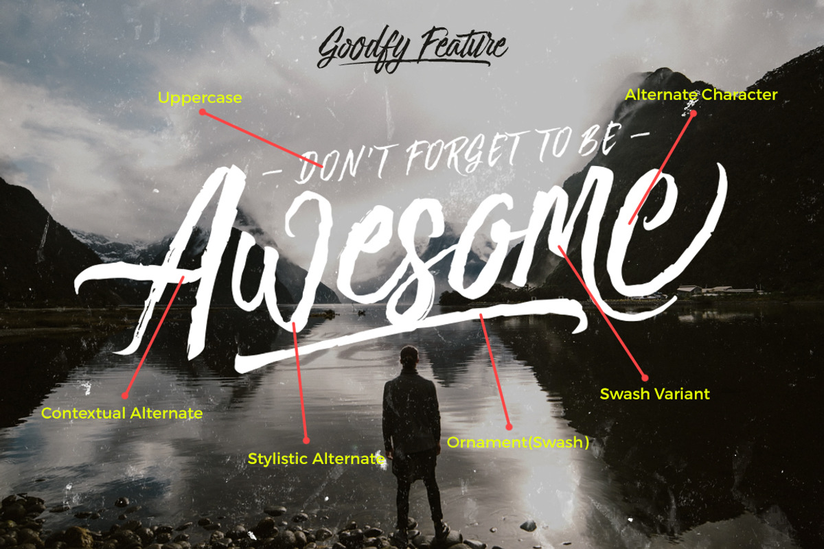 Goodfy Connected v2 - Brush Font preview 4
