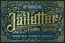 Jailetter Typeface + Extras