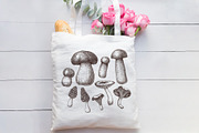 Vector Mushroom Sketches Set, a Seasonal Illustration by Yevheniia (Thumbnail 6 of 7)