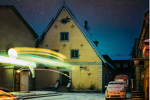 Historic yellow building with street, an Architecture Photo by Our Amazing World