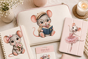 Cute Mouse clipart Bundle, an Object Illustration by HeavensStar (Thumbnail 6 of 8)