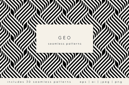 GEO | Seamless Patterns Set, a Pattern Graphic by Curly_Pat