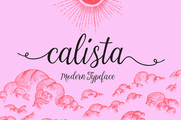 Calista Script preview 7