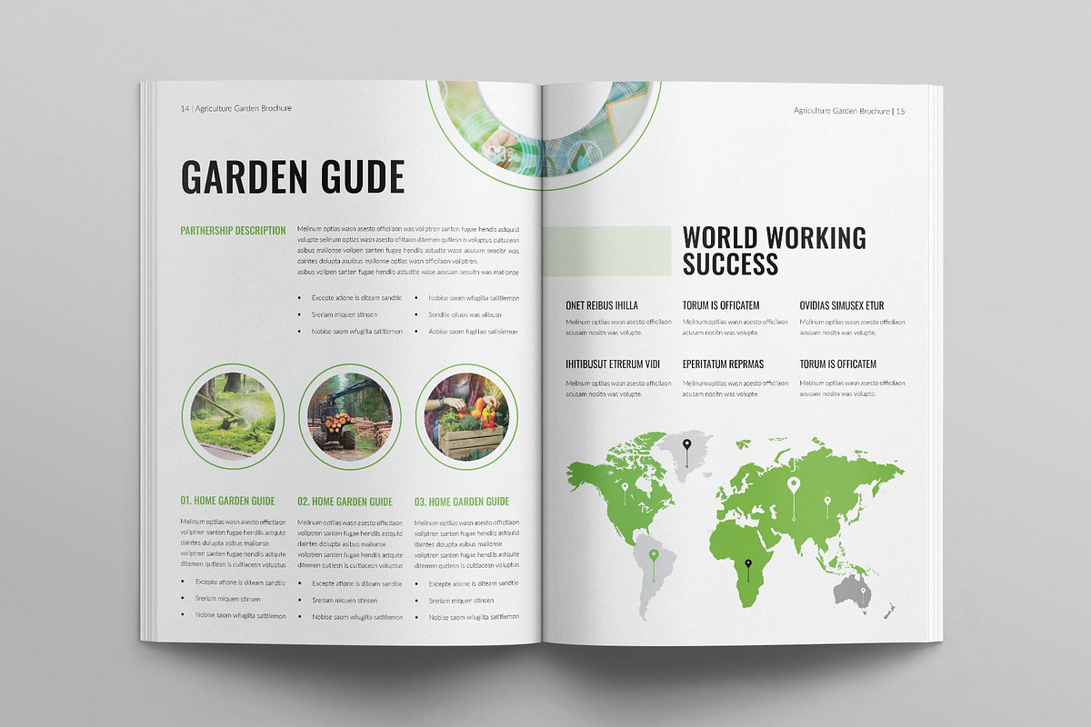 Agriculture Garden Brochure Template, a Brochure Template by E-Type (Photo 6 of 7)
