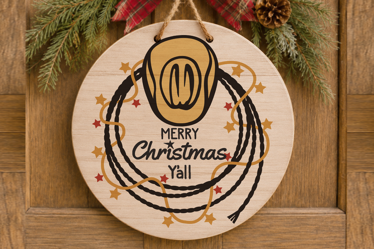 Cowboy Christmas Western Bundle SVG, a Seasonal Illustration by TanchaArt (Photo 5 of 9)