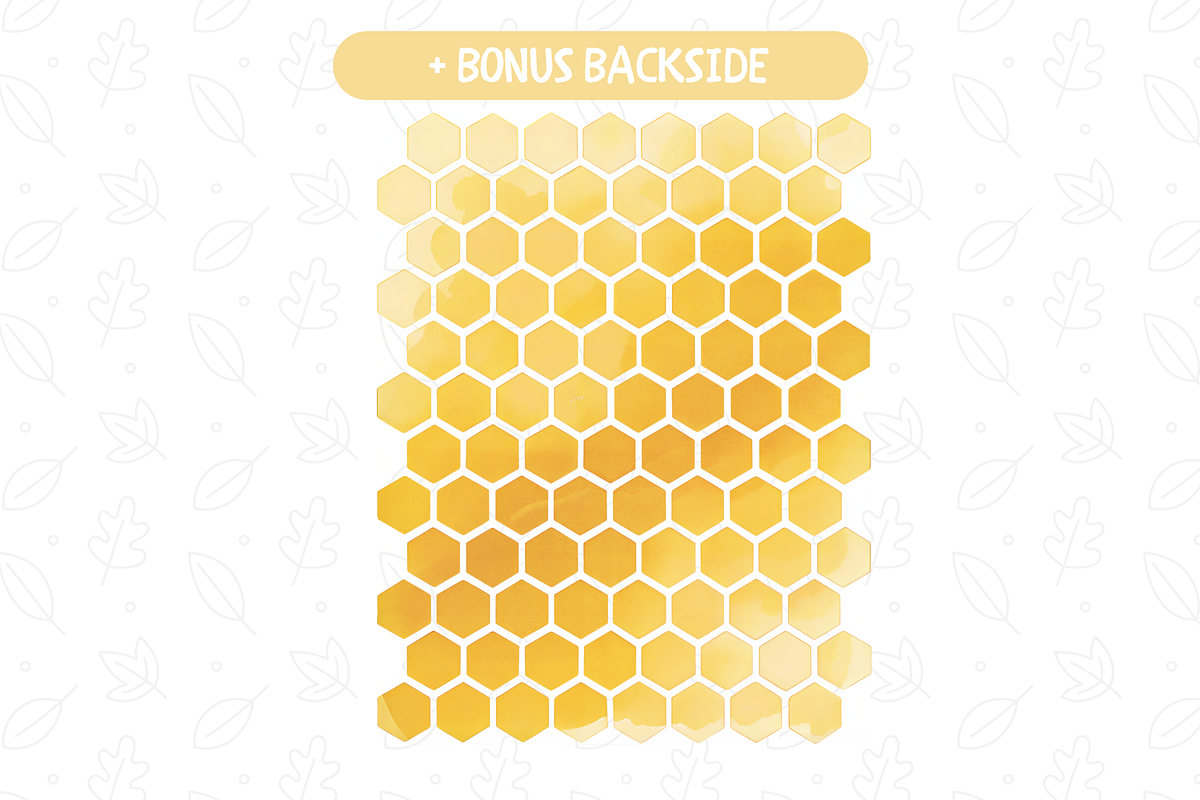 Cute Honey Bee Png Set, Honey Comb, an Illustration by TatiMockup (Photo 3 of 5)
