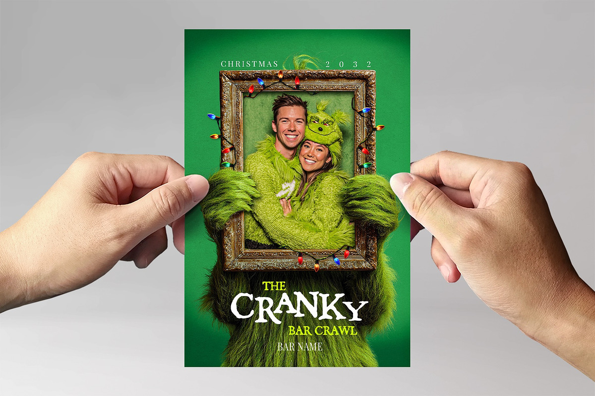 Green Christmas Flyer Template, a Flyer Template by BrandPacks (Photo 2 of 3)