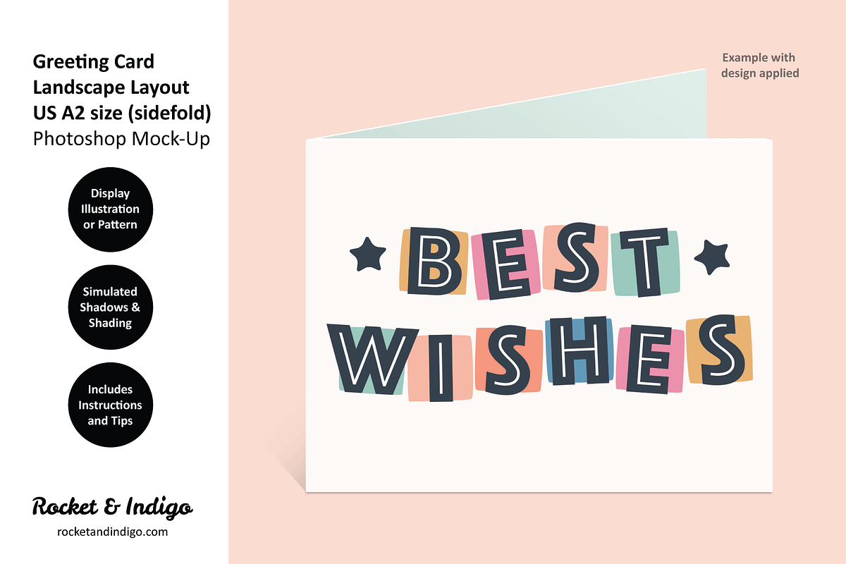 US A2 Greeting Card PS Mockup 7, a Product Mockup by Rocket & Indigo (Photo 3 of 8)
