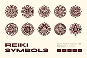 Reiki Symbols, a Solid Icon by Creative Stall (Thumbnail 1 of 9)
