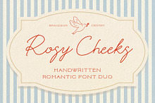 Rosy Cheeks | Romantic font duo