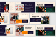 Tennis Sport Google Slides, a Presentation Template by SquidPixey (Thumbnail 5 of 6)