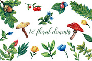 Forest Birds - Gouache Clipart Set, an Animal Illustration by Mashamashastu (Thumbnail 3 of 11)