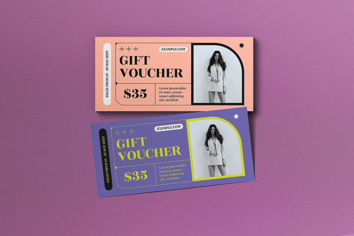 Gift Voucher, a Card Template by graphicook (Photo 2 of 3)