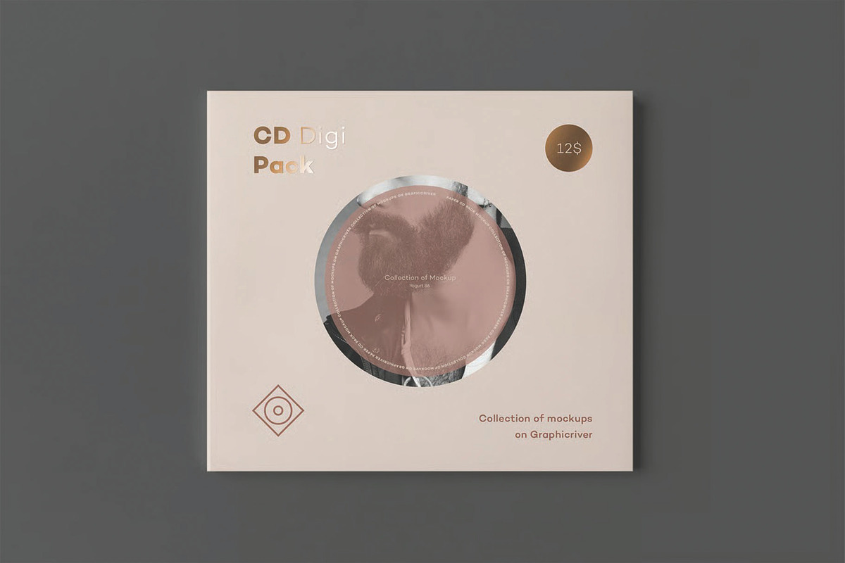 CD Digi Pack Mockup - Album Cover, an Advertising Mockup by DesignRushMarket (Photo 4 of 15)