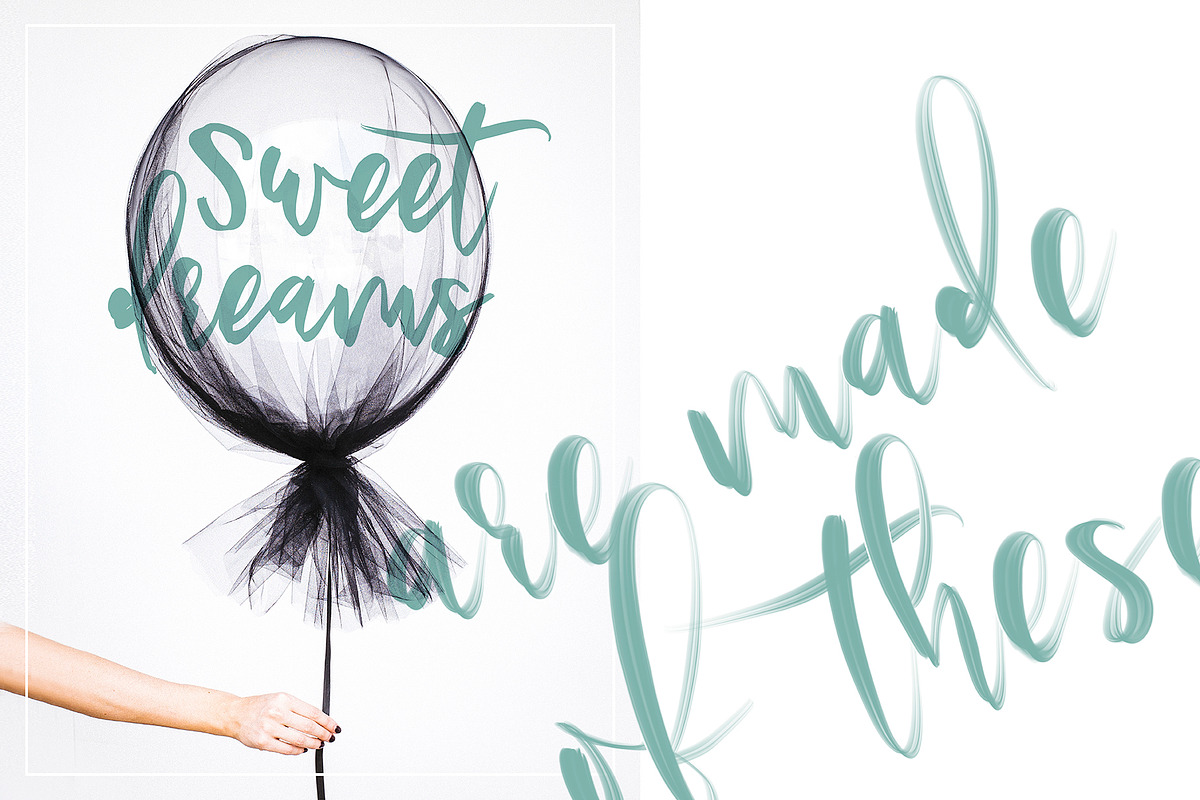 Ostinel SVG Font, a Script Font by Creamy Script (Photo 9 of 10)