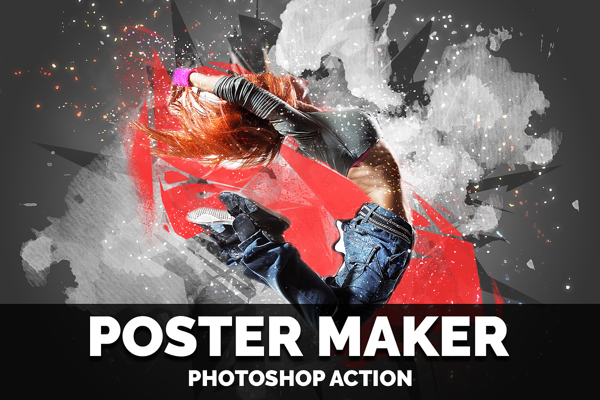 Poster Maker photoshop action, an Action Add-On by Design Forest (Photo 1 of 10)
