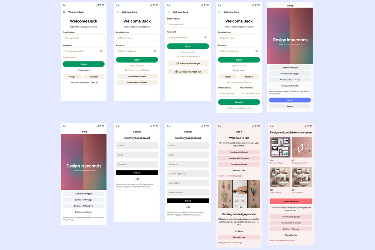 Log In, Sign in, up, Welcome App, an App Template by nagaredesignstudio (Photo 2 of 2)